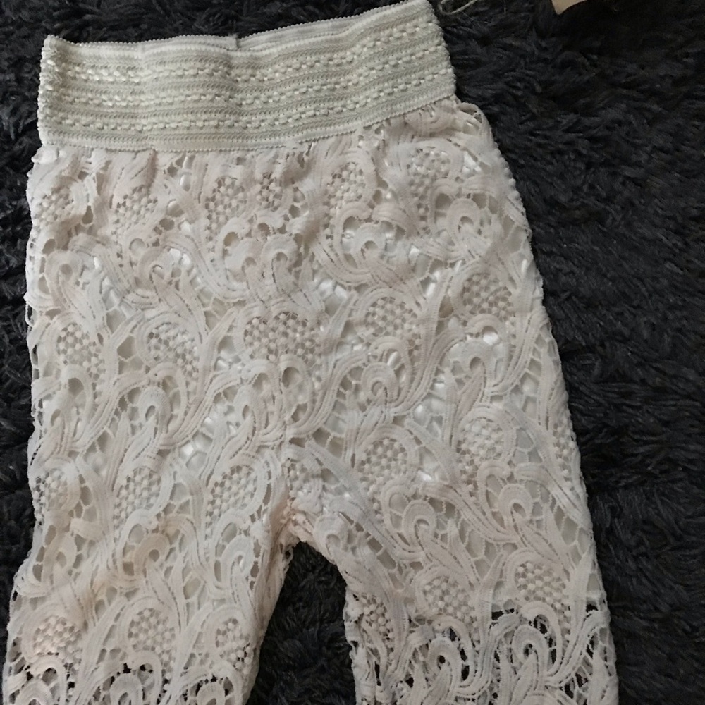 - Crochet Beach Pants, off white in color - Picture 2 of 4